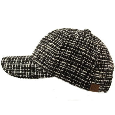 CC Everyday Woven Knit Fabric Baseball Sun Visor Ball Cap Adjustable Hat Black  eb-48769640
